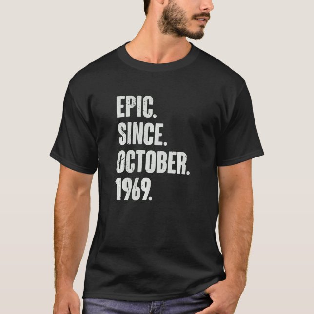 Camiseta Epic Desde Octubre De 1969 53 Años (Anverso)
