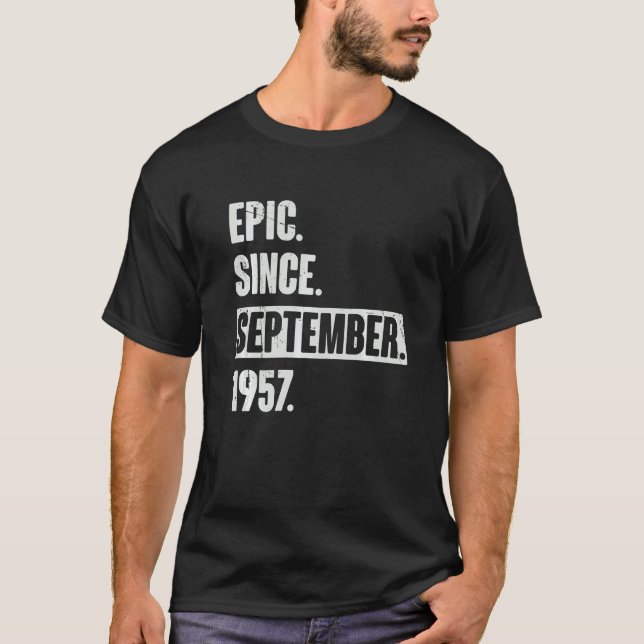 Camiseta Epic Desde Septiembre De 1957 65 Años (Anverso)