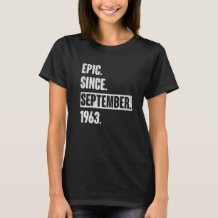Camiseta Epic Desde Septiembre De 1963 59 Años De Edad 59º 