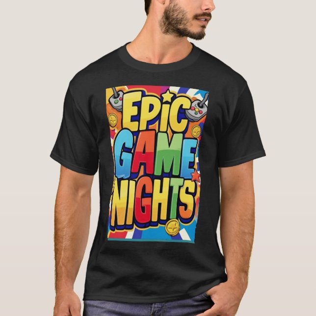 Camiseta Epic Game Nights – Ultimate Fun Tee (Anverso)