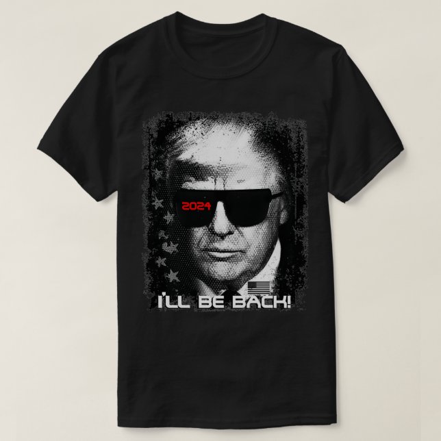 Camiseta Epic Gracioso Trump Gafas de Sol 2024 Voy a volver (Diseño del anverso)