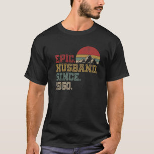 Camiseta Epic Husband Since 1960 Retro Graphic Cool 62Nd An