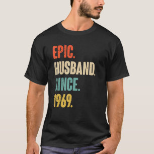 Camiseta Epic Husband Since 1969 53 Wedding Anniversary Fo