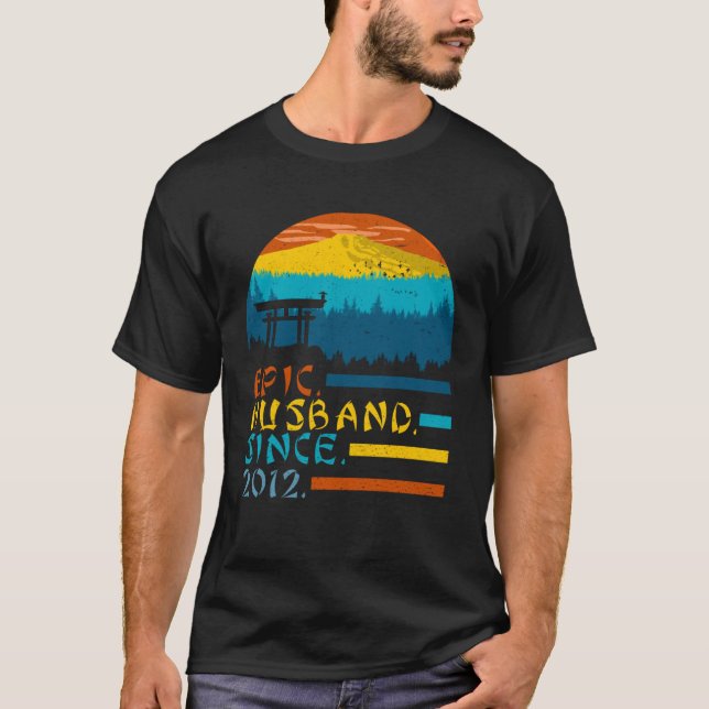Camiseta Epic Husband Since 2012 Men s 7th Anniversary Awes (Anverso)
