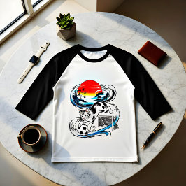 Camiseta Epic Japanese Soccer Cat - Men's Sports Casual