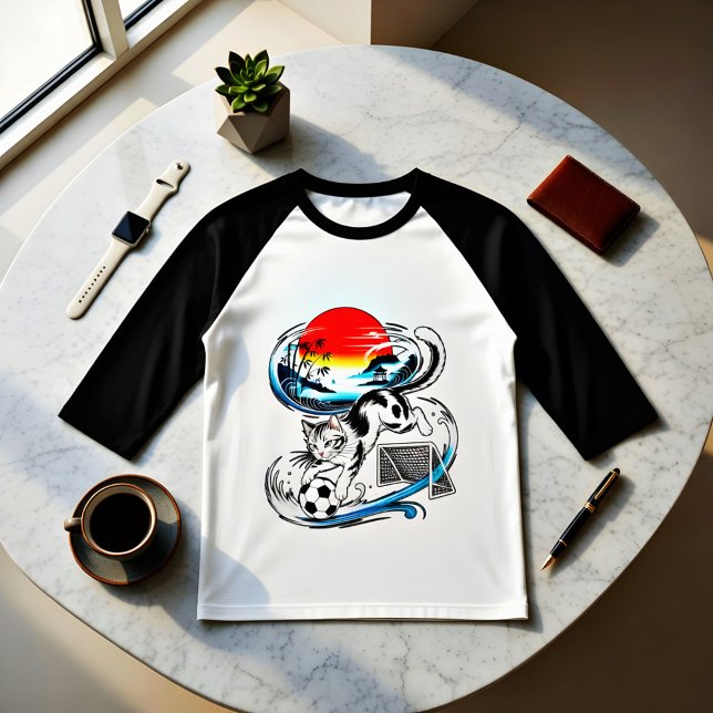 Camiseta Epic Japanese Soccer Cat - Men's Sports Casual (Subido por el creador)