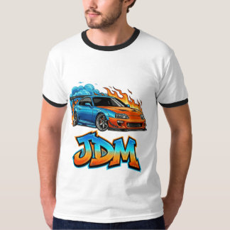 Camiseta Epic JDM Street Racing Drift Car Flaming Graphic