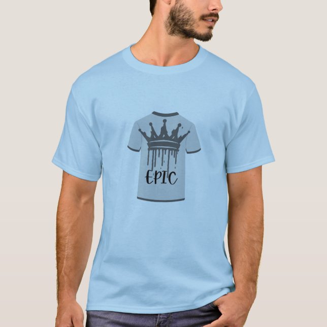 Camiseta "Epic Royalty" Crown and Grunge Art T-Shirt (Anverso)