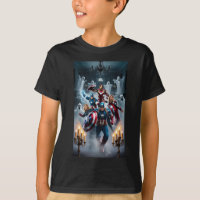 Epic Showdown: Avengers vs. Ghosts T-Shirt