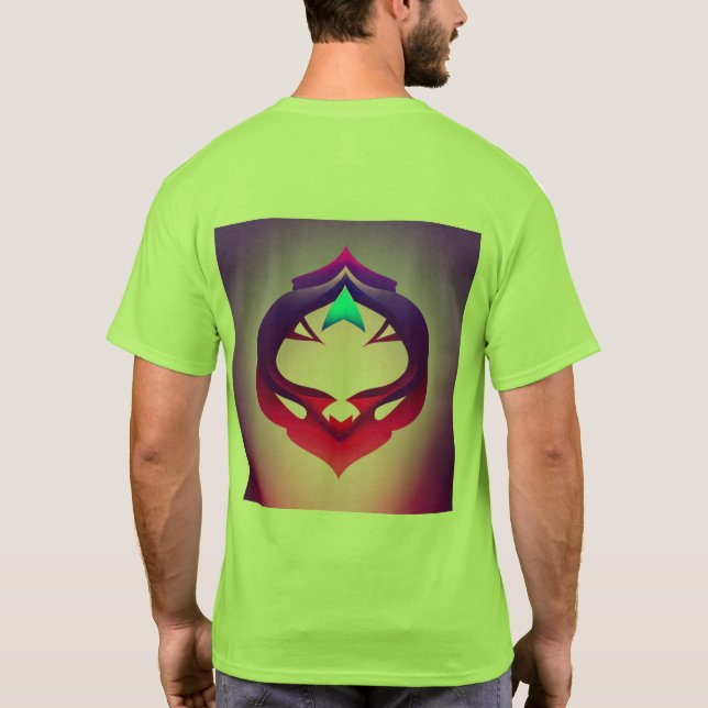 Camiseta "Epic Simetric Dragon Logo - Moderno, Minimalista (Reverso)