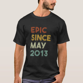Camiseta Epic Since May 2013 Gifts 9 Year Boy Girl 9Th Birt