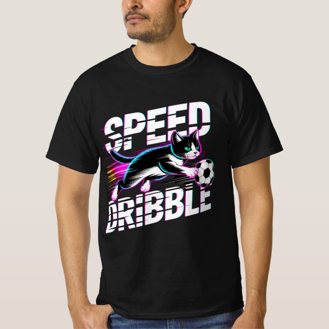 Camiseta Epic Speed of Dribble Cat For Soccer Fans (Anverso)