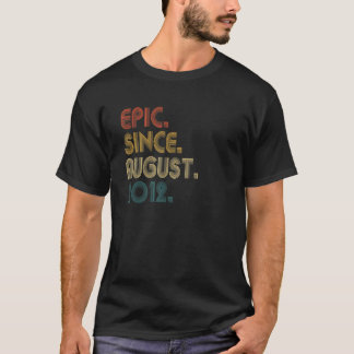 Camiseta Épica de 10 años desde agosto de 2012 10º cumpleañ