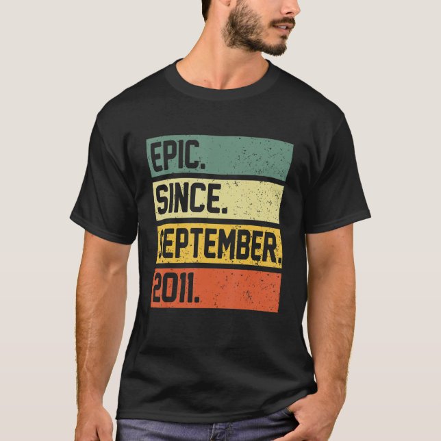 Camiseta Épica de 11 años desde el 20 de septiembre (Anverso)