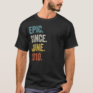 Camiseta Épica de 12 años desde junio de 2010 12º cumpleaño