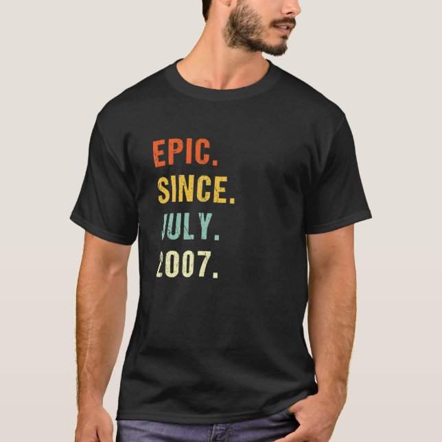 Camiseta Épica de 15 años desde julio de 2007 15 años Re (Anverso)