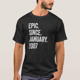 Camiseta Épica de 16 años desde enero de 2007 16º cumpleaño