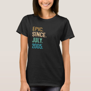 Camiseta Épica de 17 años desde julio de 2005 17º cumpleaño