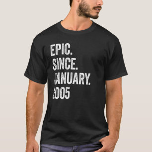 Camiseta Épica de 18 años desde enero de 2005 18º cumpleaño