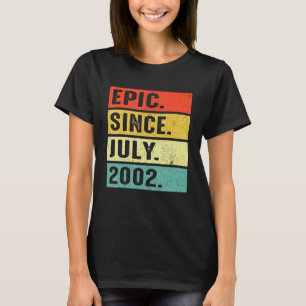 Camiseta Épica de 20 años desde julio de 2002