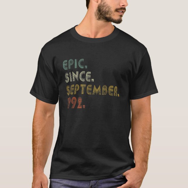 Camiseta Épica de 30 años desde septiembre de 1992: 30º nac (Anverso)