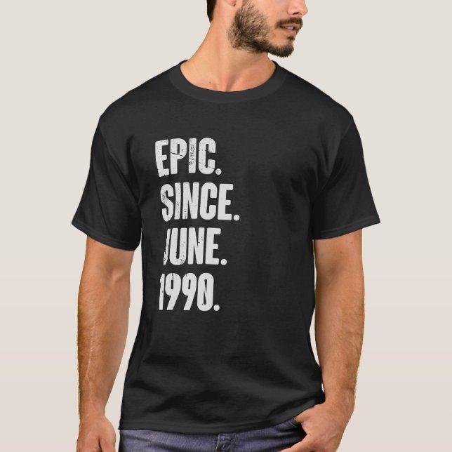 Camiseta Épica de 32 años de edad desde junio de 1990 (Anverso)