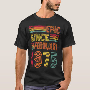 Camiseta Épica de 48 años desde febrero de 1975 48º nacimie