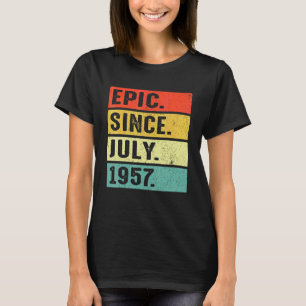 Camiseta Épica de 65 años desde julio de 1957 65º cumpleaño