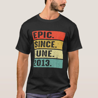 Camiseta Épica De 9 Años Desde Junio De 2013 Regalo De Noch