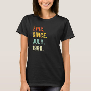 Camiseta Épica de cumpleaños número 24 desde julio de 1998 