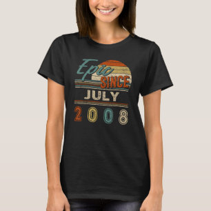 Camiseta Épica de época desde julio de 2008 Cumpleaños de 1