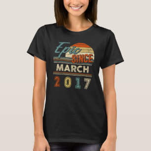 Camiseta Épica de época desde marzo de 2017 5 años cumpleañ