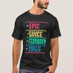 Camiseta Épica divertida desde febrero de 1965 57º cumpleañ
