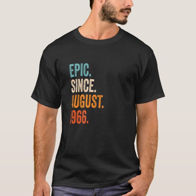 Camiseta Épico desde agosto de 1966 57º cumpleaños (Anverso)