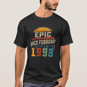 Camiseta Épico desde febrero de 1998 25º cumpleaños 25 años