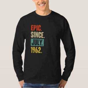 Camiseta Épico desde julio de 1962 60 años