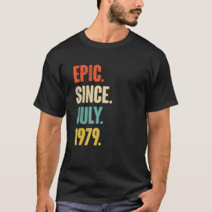 Camiseta Épico desde julio de 1979 Regalo de 43 años 43 año