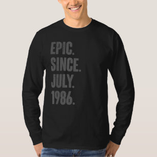 Camiseta Épico desde julio de 1986 36 años
