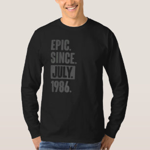 Camiseta Épico desde julio de 1986 36 años