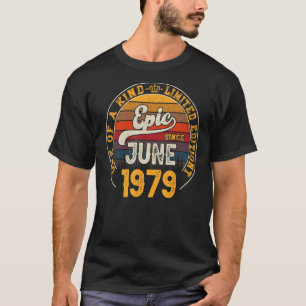 Camiseta Épico desde junio de 1979 43er cumpleaños 43 años