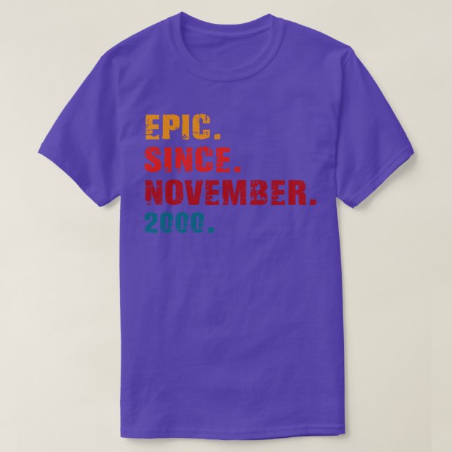 Camiseta épico desde noviembre de 2000 (Diseño del anverso)