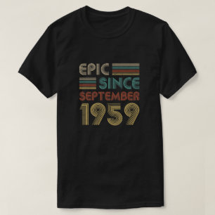 Camiseta Épico Desde Septiembre De 1959 Regalo De 60 Años
