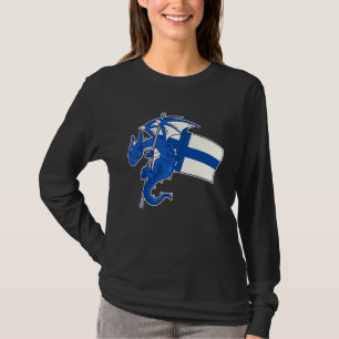 Camiseta Épico dragón finlandés  Orgullosa bandera de Finla