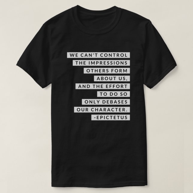 Camiseta Epicteto 3 (Diseño del anverso)
