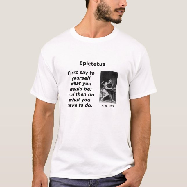 Camiseta Epictetus, hace lo que usted debe (Anverso)