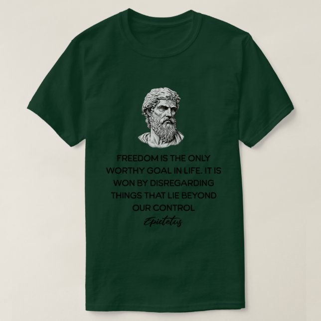 Camiseta Epictetus Stoicism Citas TShirt (Diseño del anverso)