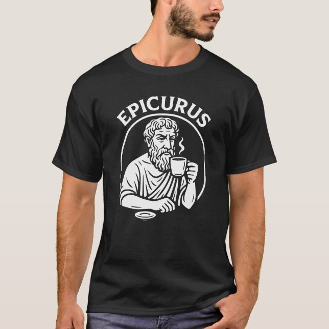 Camiseta Epicurus Cup Philosophy Tee (Anverso)