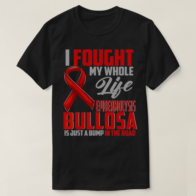 Camiseta Epidermolysis Bullosa Awareness EB Red Rib (Diseño del anverso)