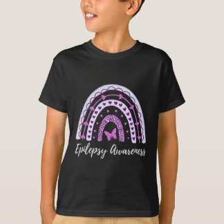 Camiseta Epilepsia Awareness Boho Rainbow