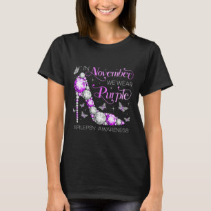 Camiseta Epilepsia Awareness En Noviembre Usamos Morado But
